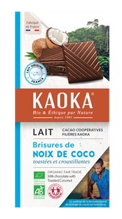 Kaoka Melkchocolade 32% en kokosnoot bio 100g - 1643